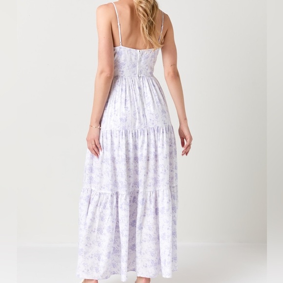 Francesca's Collections Floral Tiered Maxi Sundress NWT - Picture 4 of 11